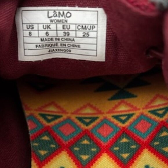 Lamo Women's Paula Burgundy size 8 - Picture 5 of 6